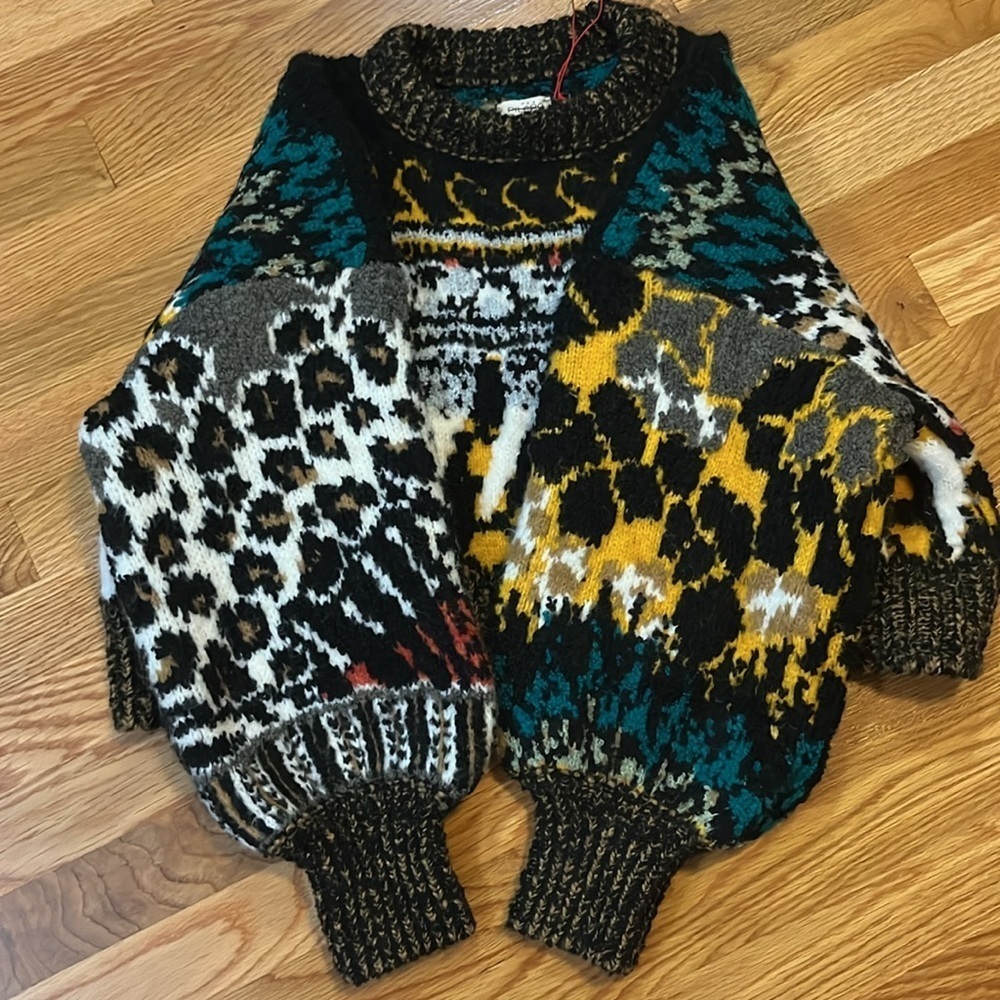 Anthropologie x Pilcro Relaxed Crew-Neck Sweater Size XS NWT - Picture 11 of 15